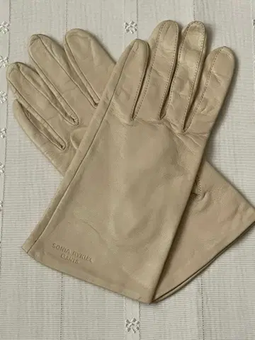 SONIA RYKIEL 베이지 가죽 장갑