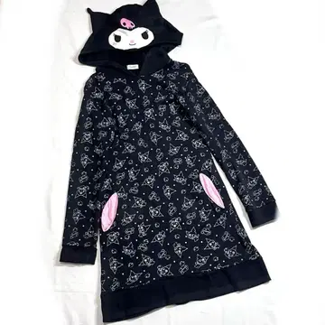 Sanrio 쿠로미 변신 후디 맨투맨 원피스 룸웨어