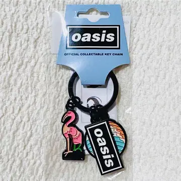 oasis 공식 로고 메탈 키링 Definitely Maybe