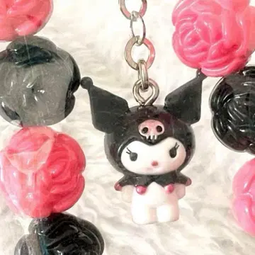 마이멜로디 쿠로미 피규어 포함 백 체인 백참 장미