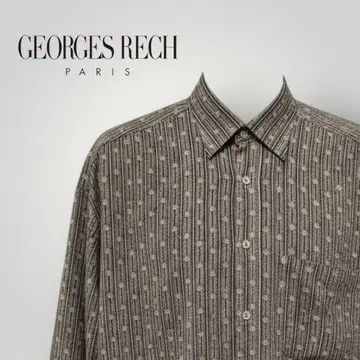 GEORGES RECH 패턴 셔츠 긴팔 쉬폰