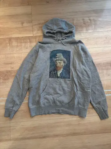 POP TRADING COMPANY 고흐 프린트 그레이 후드티