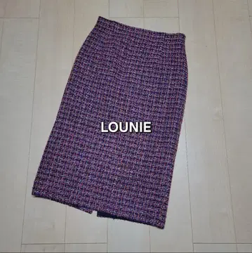 LOUNIE 트위드 롱 스커트 루니