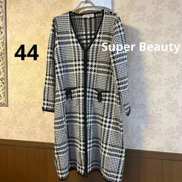 새상품급 빅 사이즈 44 슈퍼 뷰티 롱 가디건