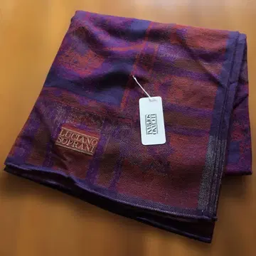 LUCIANO SOPRANI 대형 숄 스톨 새상품 미사용 택 포함