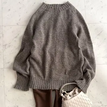 새상품급 MHL. 셰틀랜드 울 100% 로우게이지 니트 M 사이즈