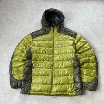 mont-bell 몽벨 다운 가이드 후드티 로고 그린