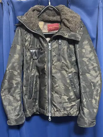 [ CHERRY SUNBURST ] 카모 패턴 후드 부착 자켓