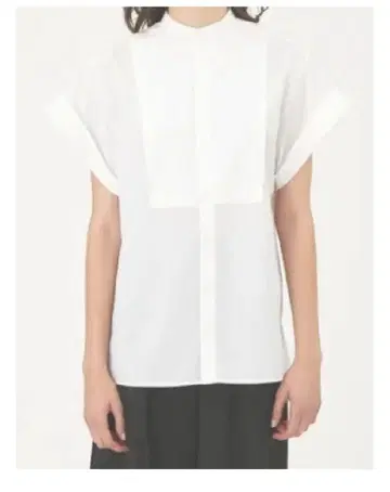 MIESROHE(미로에) 슬리브리스 커프스 디자인 셔츠