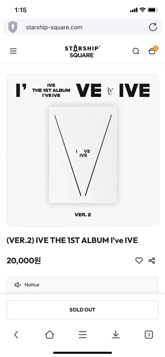 Ive I'VE IVE album + photocard