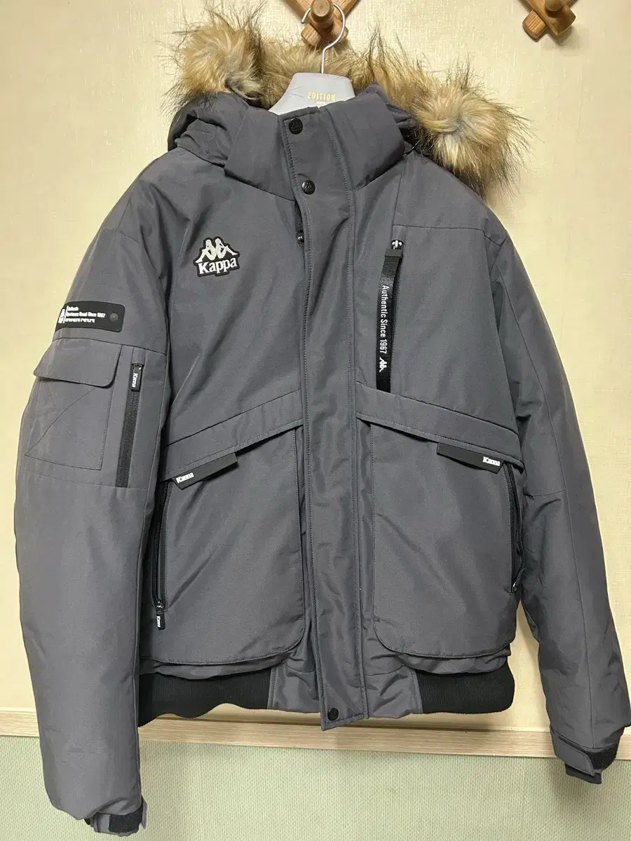 Kappa Gray Short Padding Jacket Jumper 100-105