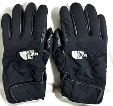 THE NORTH FACE 방수 장갑 블랙 인조 가죽 그로브