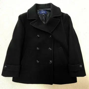 MACPHEE 숏 P코트 블랙