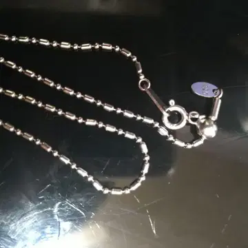 925 실버 비즈 체인 목걸이