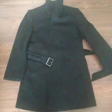 platinum COMME CA 블랙 울 코트 S