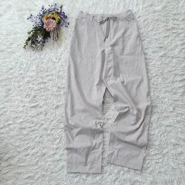 새상품급*차오패닉 티피 슬랙스 허리밴딩 드로스트 라이트 베이지