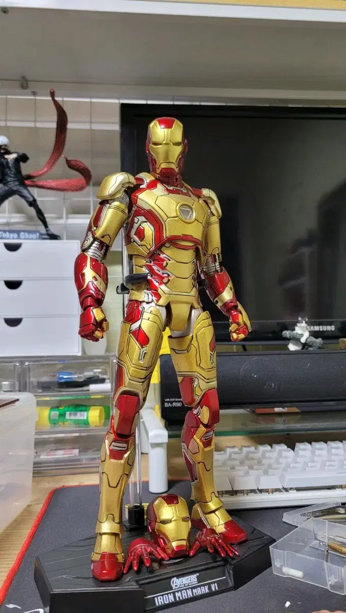 30cm Iron Man Mark 42 Action Figure Hot Toys Replica