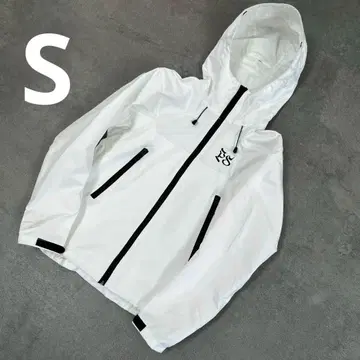 PEPE STUDIO WHITE RIPSTOP RAIN JACKET S