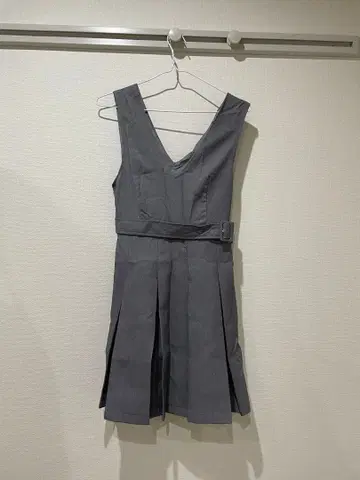 그레이 슬리브리스 미니 원피스 M