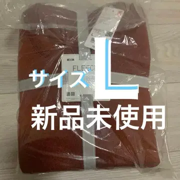 새상품 L 유니클로 UNIQLO 니트 플리스 세트 ORANGE