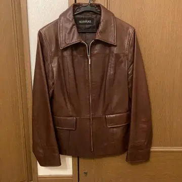 도쿄 스타일 브라운 가죽 자켓