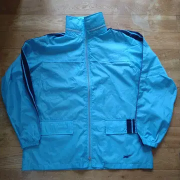 당시 물건 옛날 ASICS 스카이블루 나일론 자켓