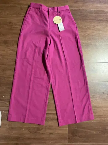 택 포함 새상품 핑크 와이드 팬츠 SECRET WARM