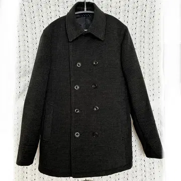 미사용 TAKA-Q 남성용 겨울용 코트 XL 사이즈 세밀한 체크