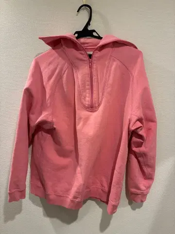 JAME SMITH 핑크 하프 지퍼 트레이닝복 36