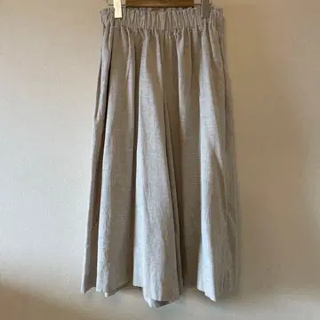 파드칼레 가는 골 코듀로이 라이트 그레이 가우초 팬츠