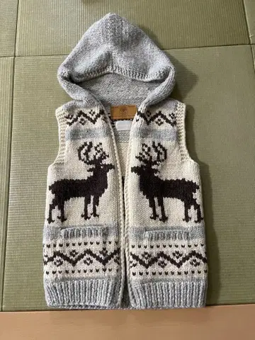 캐내디언 스웨터 루돌프 무늬 베스트 34