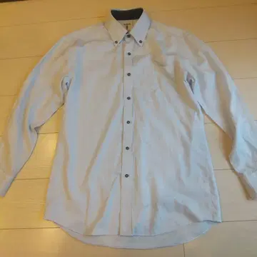 닥터 벨리 버튼 다운 셔츠 L 사이즈 일본제 범고래 자수