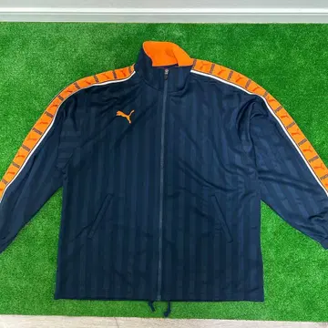 새상품급 PUMA 저지 L O 오렌지 네이비
