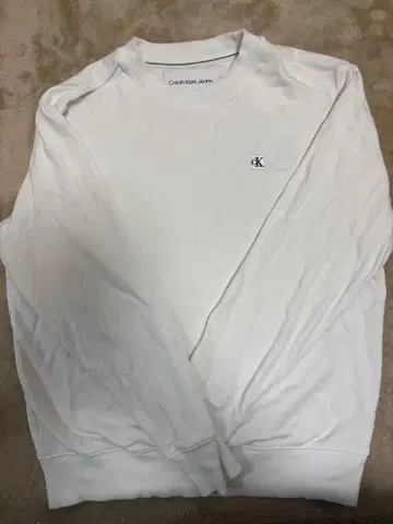현행 모델! Calvin Klein Jeans 화이트 스웨트 셔츠 S