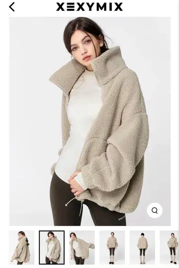 XEXYMIX 쉘파 하이넥 점퍼/스모크 베이지/플리스