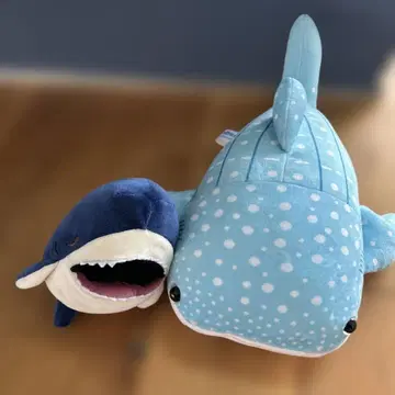 상어 봉제 인형 2개
