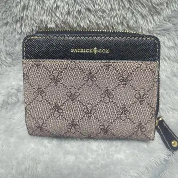 PATRICK COX 플라워 패턴 이단 접이식 지갑