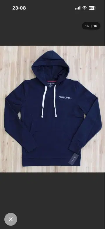 Tommy Hilfiger 속기모 네이비 후드티