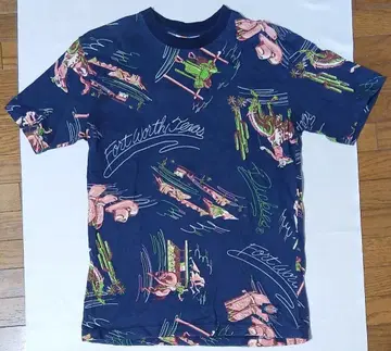 디키즈 Dickies 카우보이 패턴 웨스턴 블루 T셔츠