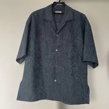 [컨디션 최상] LIDNM/리드름 여름 페이즐리 스모크 네이비 L