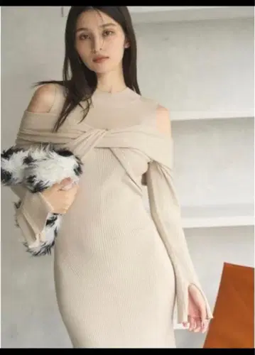 Lily Brown / 릴리 브라운 레이어드 니트 원피스