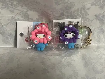 [ 새상품 ] 산리오 마이멜로디 쿠로미 미야쿠미야쿠 변신 입체 키링