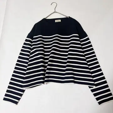 새상품급 IENA 파인코튼 스무스 보더 풀오버 2024