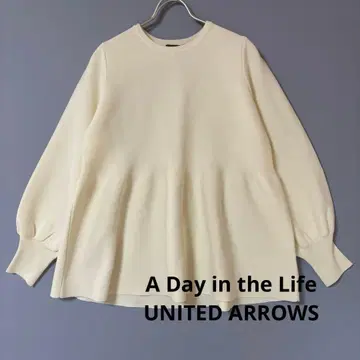 UNITED ARROWS A DAY IN THE LIFE 페플럼 니트