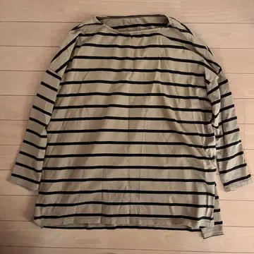 journal standard luxe 보더 티셔츠 베이지 x 네이비