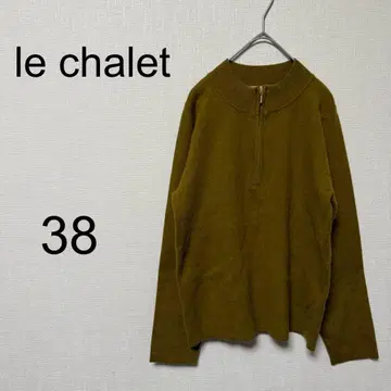 르샤레 le chalet 상의 [38] 긴팔 티셔츠 목 지퍼