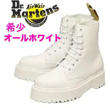 [ 레어 올 화이트 통굽 밑창 ] Dr.Martens 8홀 부츠