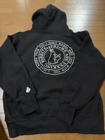 FR2 fr2 백 로고 블랙 후드티 XL