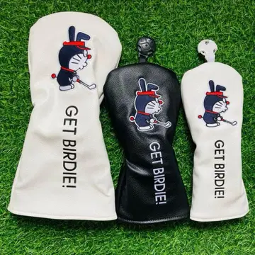 새상품 3세트 도라에몽 골프 클럽 헤드커버 1+3W+UT 화이트+ 블랙
