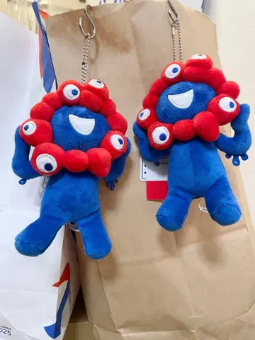 2세트 EXPO 2025 미야쿠미야쿠 봉제 인형 마스코트 키체인 새상품